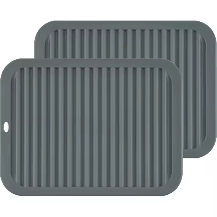Salvamanteles de silicona premium de 23 x 30 cm para platos calientes, ollas y sartenes. Resistentes al agua (juego de 2). - 1