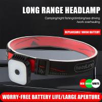 Linterna Frontal Recargable USB De Alta Potencia Con 3 Fuente De Iluminación Para Caza Camping Running Nocturno Lámpara LED - details 0