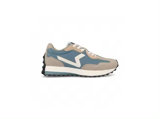 Zapatillas casual hombre Berzosa beige-turquesa - 1
