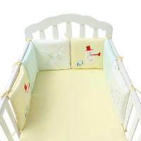 Protector de cama de bebé, almohadillas parachoques de cuna, parachoques de cama de seguridad para niños, alrededor de cuna de mezcla de algodón, anticolisión, anticaída, 6 piezas por juego - details 30