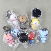 Figuras BT21 De 6cm 7pcs Mini Figura Kpop Coreana Creativas Accesorios De Escritorio Juguete Para Niños Regalo De Cumpleaños - details 5