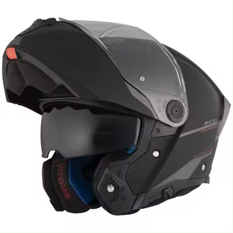 MT HELMETS Casco Modular Atom 2 SV SOLID A1 Negro Mate Totalmente Homologado - 1