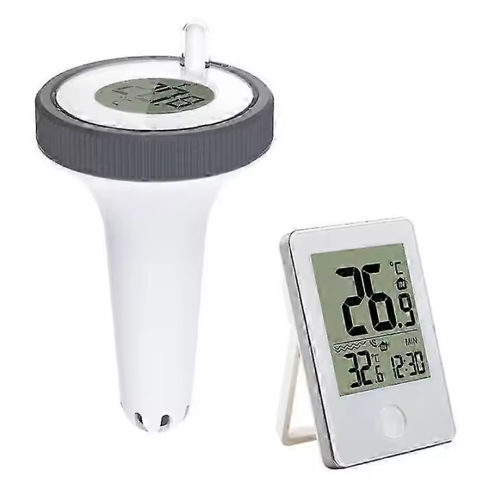 Wireless Pool Thermometer Floating Easy Read,Digital Pool Thermometer Waterproof, for Swimming Pools, Aquariums - 1