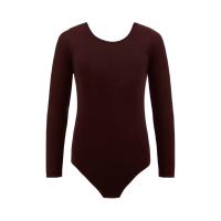 Maillot Ballet Niña de Manga Larga y Cuello Redondo, Maillot Danza Niña para Bailarina Gimnasia - details 1