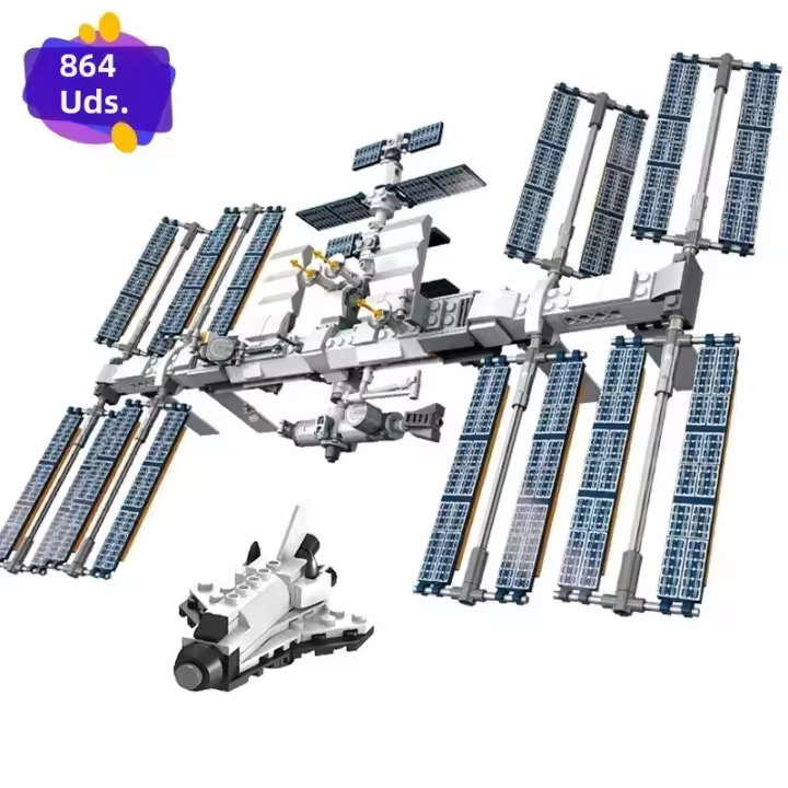 Kit De Bloques De Construcción Estación Espacial Internacional Ideas Para Niños Juguetes Para Boys Modelo Clásico De Película 876 Piezas - 1
