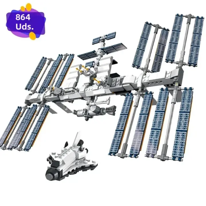 Kit De Bloques De Construcción Estación Espacial Internacional Ideas Para Niños Juguetes Para Boys Modelo Clásico De Película 876 Piezas - 1