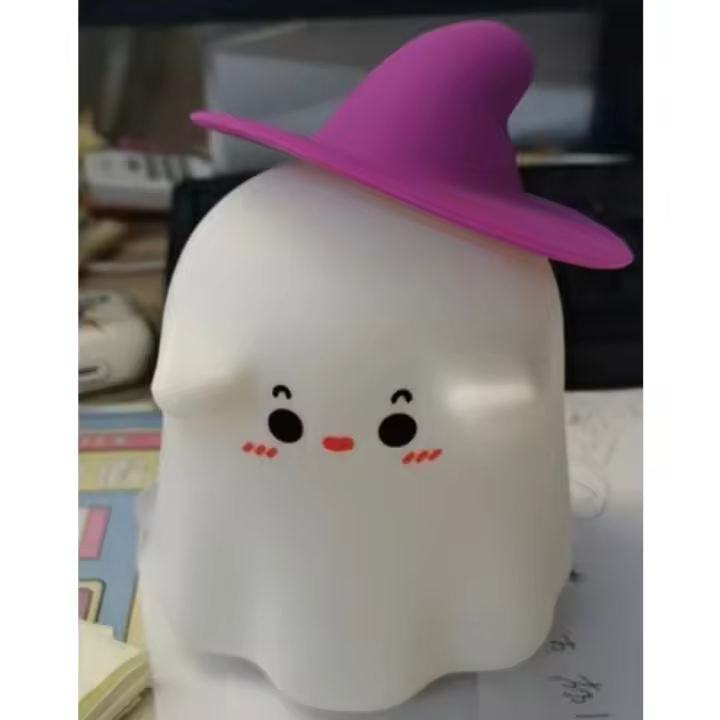 Lámpara Nocturna LED De Silicona Con Sensor Táctil Y Timer Recargable Para Niños Y Adultos Regalo De Cumpleaños Navidad Halloween - 1