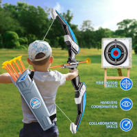 Juego De Tiro Deportivo Para Niños Arco Y Flechas Juguetes De Exterior Regalo De Cumpleaños Y Navidad Desarrolla La Habilidad De Agarrar Y Moverse - details 3