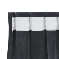 Cortinas Opacas vidaXL con Cinta Superior 2 pcs de Terciopelo Gris Claro - details 3