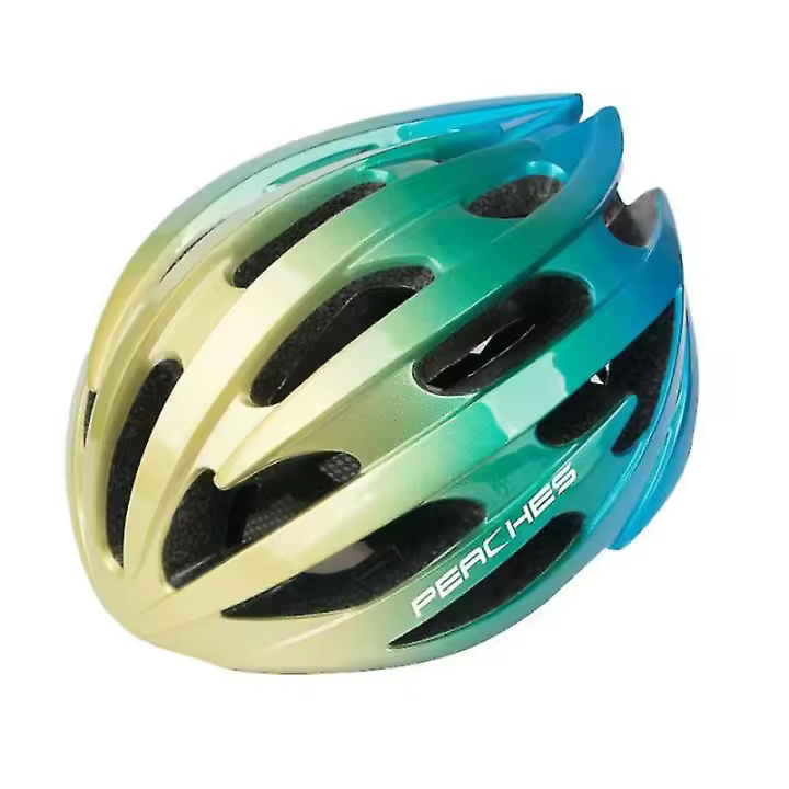 Casco de ciclismo 9 Gradiente Colores Hombres Mujeres Ultraligero MTB Carretera Bicicleta Casco LED Luz Trasera - 1