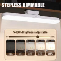 Lámpara De Mesa LED Para Maquillaje Con Espejo Magnético Luz De Mesa Recargable Por USB Estilo Moderno Eficiente En Energía Para Estudio Y Trabajo - details 1
