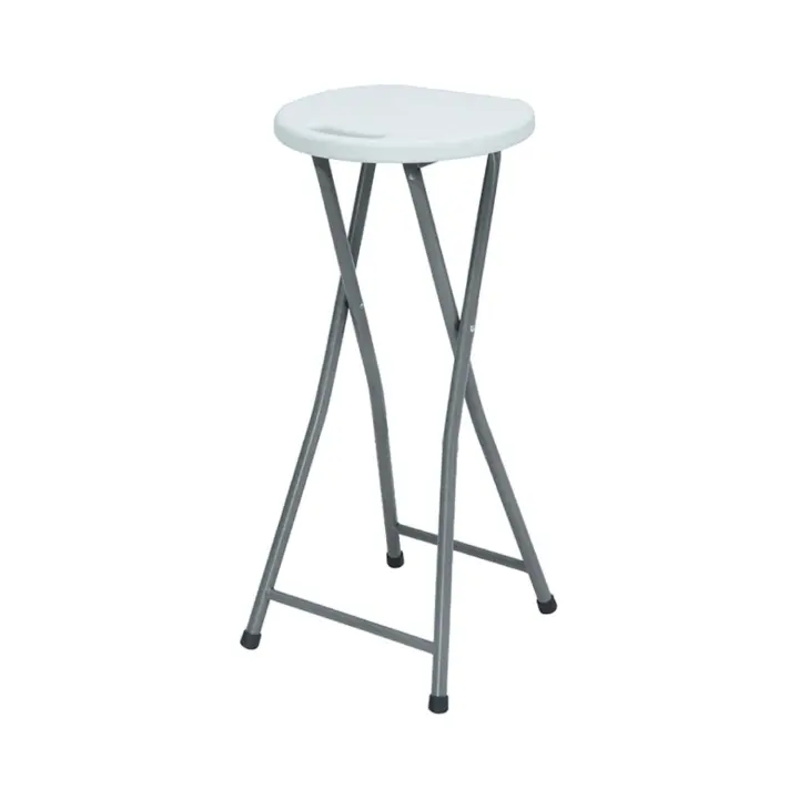 Taburete Plegable Alto Blanco 30x76cm Thinia Home - 1