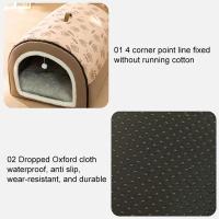 Casa De Perro Invierno Cama Caliente Desmontable Lavable Saco De Descanso Profundo Para Perros Medianos Y Grandes Algodón 100% Estilo Mecánico De Limpieza - details 5