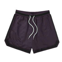 Shorts Deportivos Para Hombre Doble Capa Malla Secado Rápido Entrenamiento Verano Fitness Casual Transpirable Shorts - details 23
