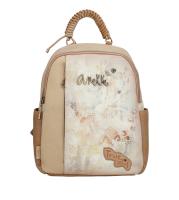 Mochila de mujer Stories - Anekke Memories - Compartimento principal con cierre de cremallera - Bolsillo frontal y bolsillo trasero - Asa corta de mano - Asas regulables - Ref. 40815-259 - Mide 25 x 30 x 12 cm - details 0