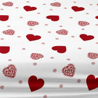 Sábana Individual Con Patrón De Amor Verdadero En Blanco Cubierta De Cama Con Estampado Para Dormitorio 1 Pieza Poliéster 100% Excluye Fundas De Almohada - details 6