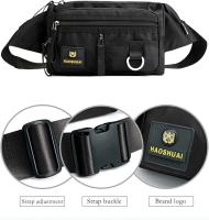 Riñonera Deportiva de gran capacidad para hombre, impermeable, con múltiples bolsos, para correr, hacer senderismo, acampar, hacer ejercicio y andar en bicicleta. - details 2