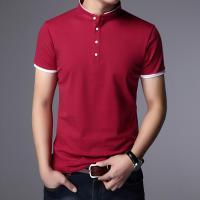 Camiseta Polo Hombre Verano Moda Algodón Transpirable Cuello Erguido Manga Corta Estilo Coreano Cómodo Casual Unisex - details 5