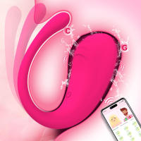 Vibrador Wearable Para Mujer Con Control Remoto APP 9 Modos De Vibración Estimulador De Punto G En Panty Dildo De Silicona - details 8