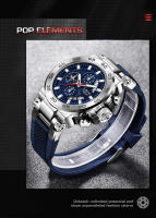 Reloj De Pulsera LIGE Para Hombre Resistente Al Agua Deportivo Militar De Cuarzo Con Fecha Y Manos Luminosas Estilizado Casual - details 11