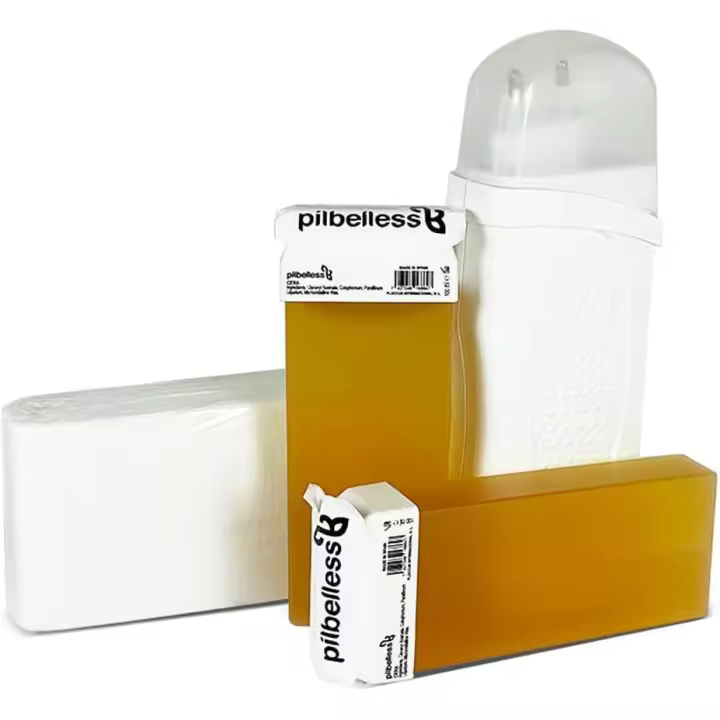 Kit de Depilación Roll On Calentador + 2 Cartuchos de Cera Roll On + 100 Bandas Depilatorias - 1