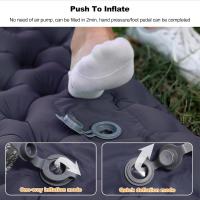 Colchón De Acampar Doble Inflable Con Almohada Y Tela Impermeable Para Senderismo Plegable Matrícula De Viaje Ligera - details 2