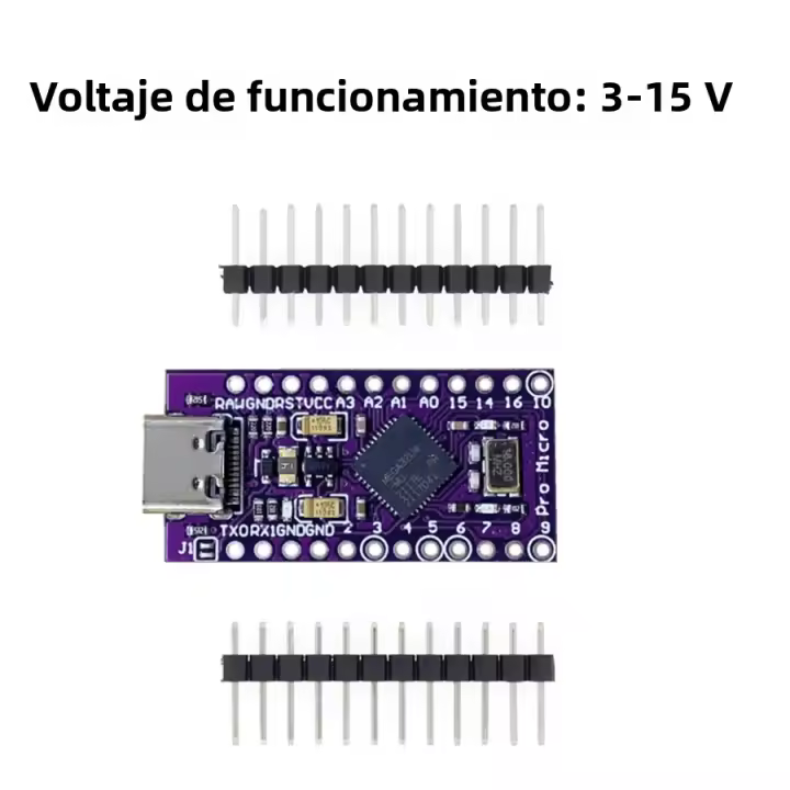 Módulo USB ATMEGA32U4 Tipo-C MICRO 5V 16MHz Para Arduino Controlador ATMEGA32U4-MU Pro-Micro Reemplazo Para pro Mini - 1