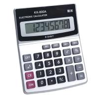 Calculadora De Escritorio Dual Solar Y Batería Con Pantalla Grande De 8 Dígitos Para Estudiantes Y Finanzas Suministros De Regreso a La Escuela Estilo General Propósito Material Plástico Colores Verdes Morados Rosa Blanco - details 1