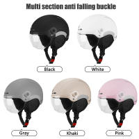Casco De Ciclismo  Con Gafas Y Protección Auditiva Estampado Reflector Para Bicicleta MTB Carretera E-Bike Para Adultos Hombres - details 13