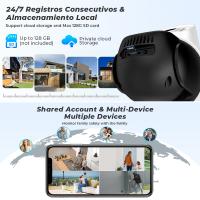 Cámara IP BESDER 8MP PTZ Con Vigilancia Nocturna Y Seguimiento Automático Para Seguridad Exterior Wifi CCTV Monitor Dual iCSee - details 14