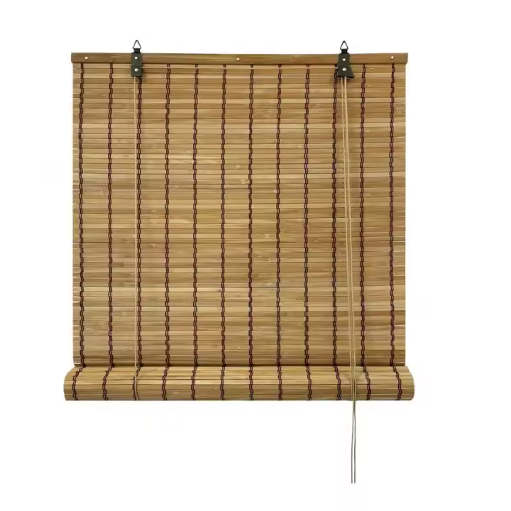 Persiana Enrollable de Bambú Natural para Puertas y Ventanas Decorativa. Estor Ajustable de Ocultación para Exterior e Interior Protector de Fácil Instalación. - 1