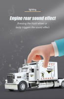 Camión Peterbilt 389 De Escala 1/24 Juguete De Colección Con Sonido Y Luz Modelo De Aleación De Metal Regalo Para Niños - details 7