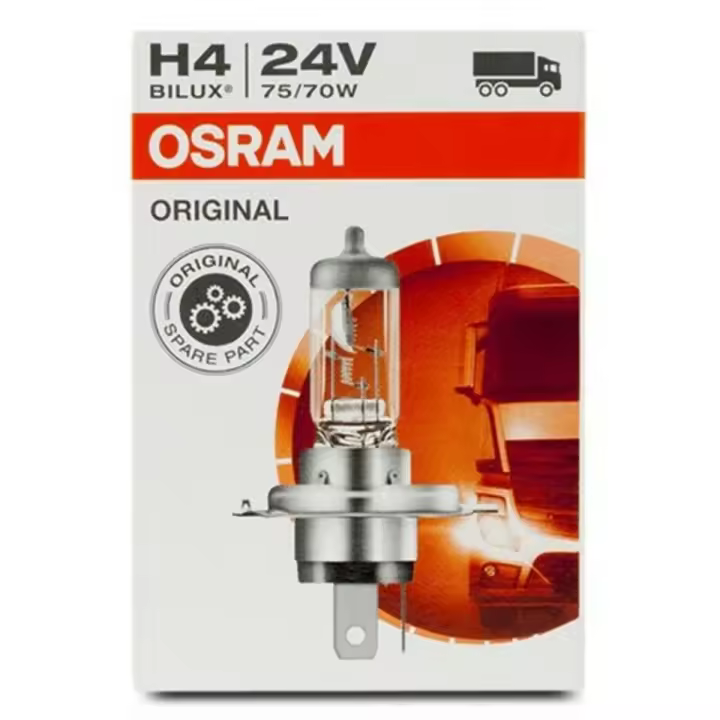 Bombilla para Automóvil Osram 64196 H4 24V 75/70W - 1