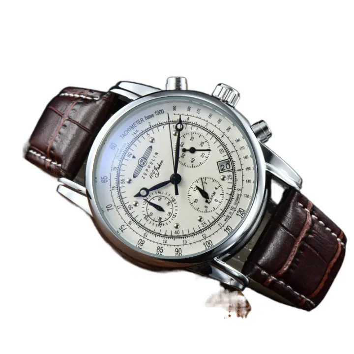 New Zeppelin Men Watches Waterproof Luminous Top Brand Luxury Leather Casual Sports Quartz Wristwatch Military Man Watch for Men - 1