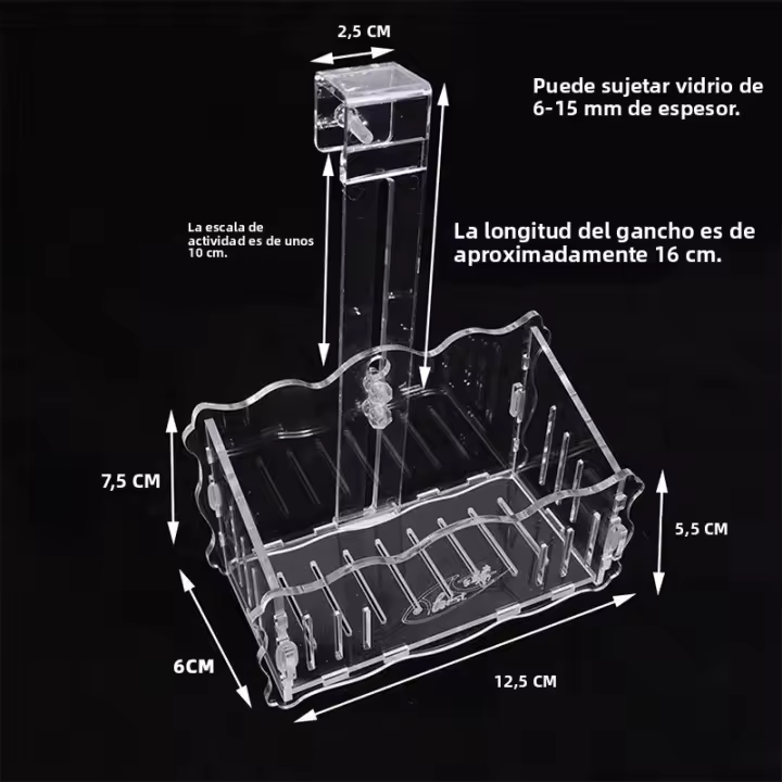 Soporte De Plantas Para Acuario De Acrílico Con Soporte Colgante Y Transparencia Alta Para Floristería Y Jardinería - 1