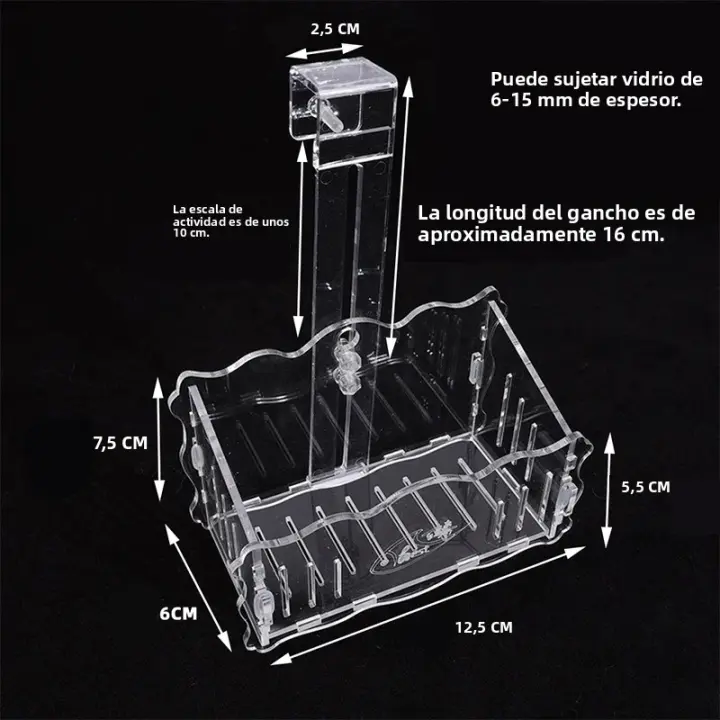 Soporte De Plantas Para Acuario De Acrílico Con Soporte Colgante Y Transparencia Alta Para Floristería Y Jardinería - 1