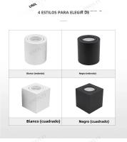 Spotlight LED GU10 Para Techo Montaje En Superficies Cilindro De Lámpara Bajo 220V Foco Iluminación Decorativa Para Dormitorio - details 1