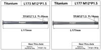 HEPPE Eje De Bicicleta De Titanio Para MTB Y Carretera Ultra Ligero Compatible Con Eje Transversal 12x142 12x148 Para Rueda Trasera Y Horquilla 12x100 12x110 - details 8