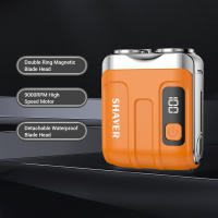 Afeitadora Eléctrica Inteligente Mini Doble Hoja Con Pantalla Digital Recargable Para Hombres Regalo Para Hombres Afeitadora De Barba Y Cara Potente Y Eficiente - details 0