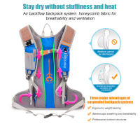 Mochila De Hidratación Ligera Para Running Senderismo Ciclismo Escalada Material De Nylon Resistente Al Desbordamiento Ideal Para Actividades Al Aire Libre - details 4