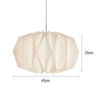 Sombrilla De Ceilin Origami 1PC Cubierta De Lámpara Colgante Estilo Nórdico Calabaza Ajo Cintura Diamante Luz Colgante Cord Fixture Para El Hogar - details 11
