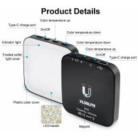 Luz De Billetera Magnética Mini Para iPhone 12 13 14 15 Serie LED Cube Con Clip Para Maquillaje Vlog Luz De Video De Cámara - details 4