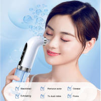 Limpieza Facial Eléctrica 2024 Negra Micro Bolbogeneradora USB Recargable Herramienta De Cuidado De La Piel Con Vacío De Poros - details 0