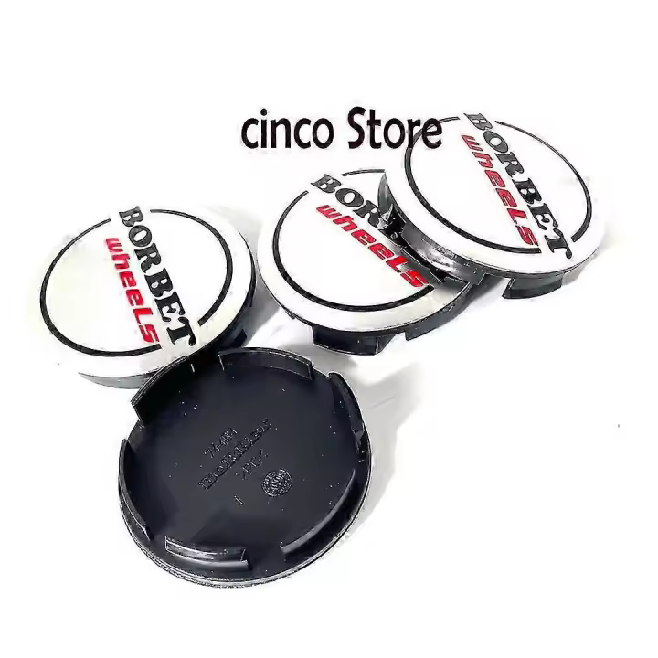 4 Unids 56mm Borbet Logo Auto Car Wheel Center Cap Hub Caps Llantas de coche Insignia Emblema Para El Coche Que Labra La Rueda Cubre Cubierta de la insignia - 1