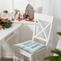Silla De Comedor Con Almohadilla Cuadrada Gruesa De Tatami Estampado Y Almohadillado Para Asiento Y Espalda Moderno Para Adultos - details 12