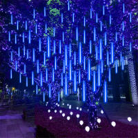 Cinturón De Lluvia De Meteoros LED 50cm 8 Tubos Con Enchufe EU Para Iluminación Exterior Jardín Navidad Boda Luz De Calle - details 4