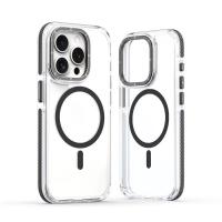 Funda transparente Fuerte a prueba de Golpes con adsorción magnética para APPLE iPhone 16 15 14 13 12 Pro Max Carga magnética Compatible con Magsafe - details 5
