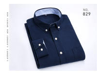 Camisa Casual Para Hombre De Algodón Oxford Con Rayas Y Bolsillo En Soltero Cuello Botón Manga Larga Ajustada Y Cómoda En Colores Variados - details 10