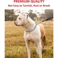 Correa De Acero Inoxidable Ajustable Para Perros De Tamaños Pequeño Medio Grande Collar De Cadena Slip Accesorios Para Mascotas - details 2