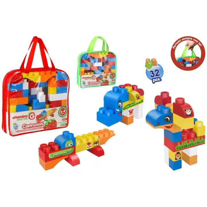 Bolsa De Bloque De Construccion 32Pcs. Producto Oficial Para Niños y Niñas - 1
